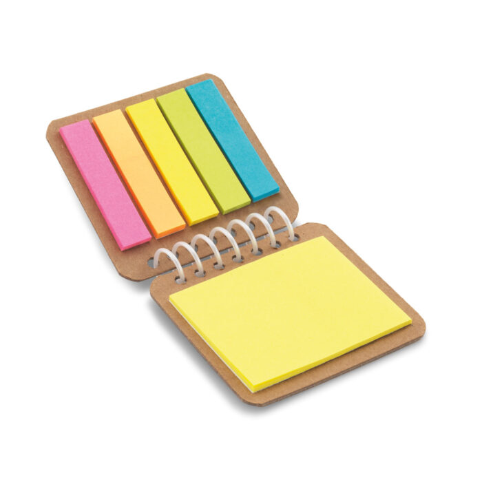Mini bloco de adesivos em capa kraft