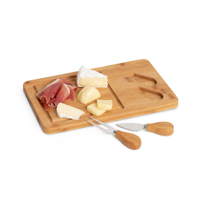 Kit queijo em bambu e inox - 3 peças - Imagem 2