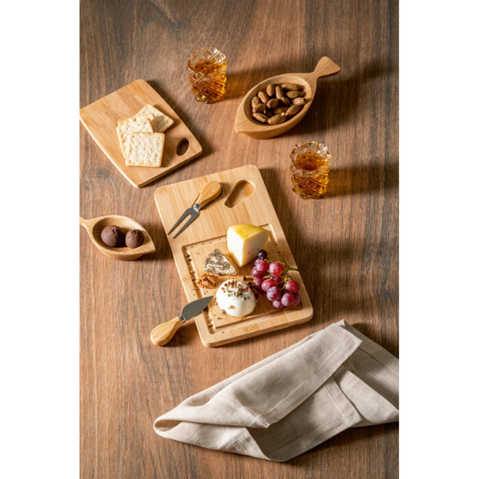 Kit queijo em bambu e inox - 3 peças - Imagem 4