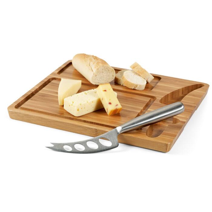 Kit queijo em bambu e inox - 2 peças - Imagem 2