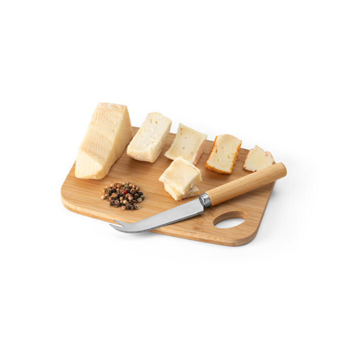 Kit queijo em bambu e inox - 2 peças - Imagem 2