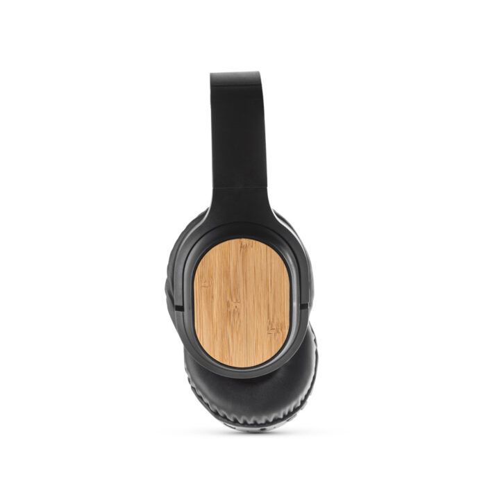 Fones de ouvido (head-fone) wireless em bambu e ABS - Imagem 4