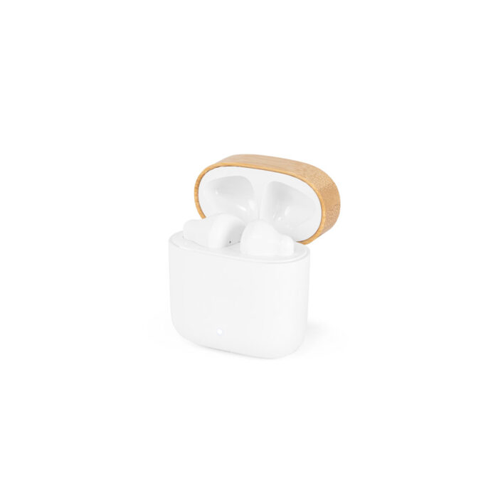 Fones de ouvido wireless em ABS 100% reciclado e bambu - Imagem 2