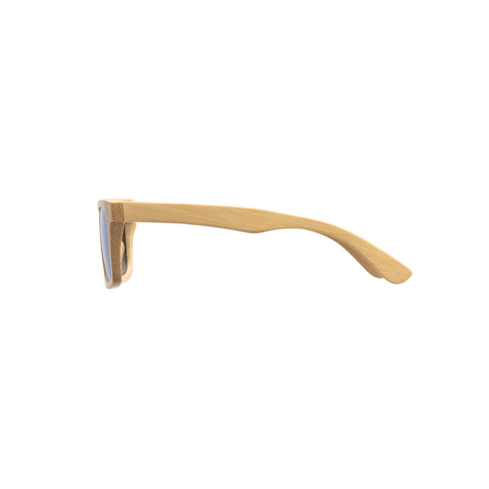 Óculos de sol em bambu com lentes espelhadas - Imagem 3