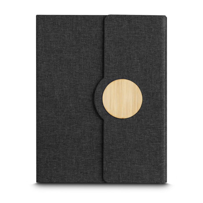 Caderno com capa em RPET e detalhe em bambu - Imagem 5