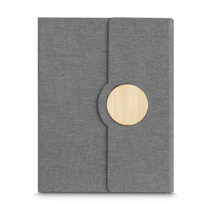 Caderno com capa em RPET e detalhe em bambu - Imagem 6