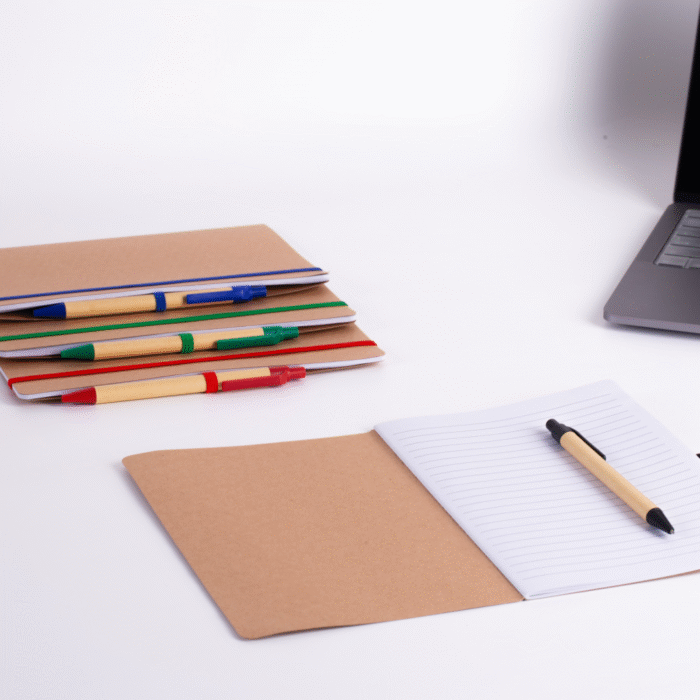 Caderno com capa kraft e caneta - Imagem 6