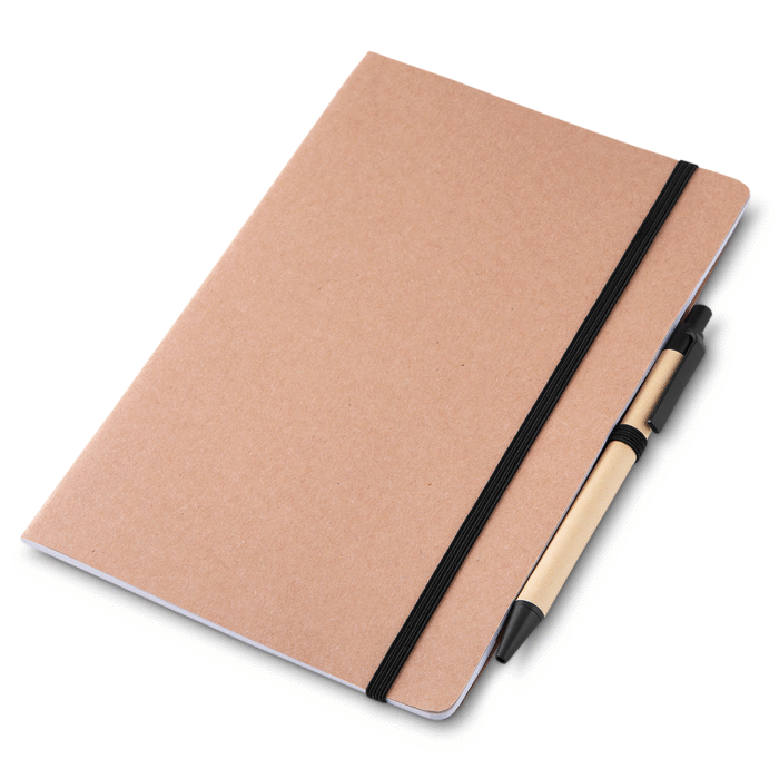 Caderno com capa kraft e caneta - Imagem 3