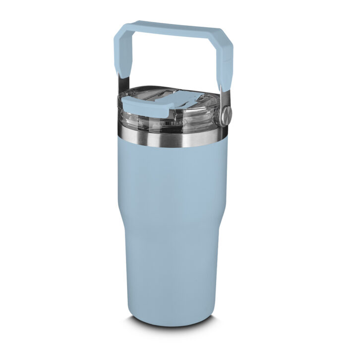 Garrafa térmica colorida de 650 mL em aço inox - Imagem 2