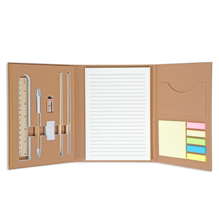 Kit escritório com capa em papel kraft