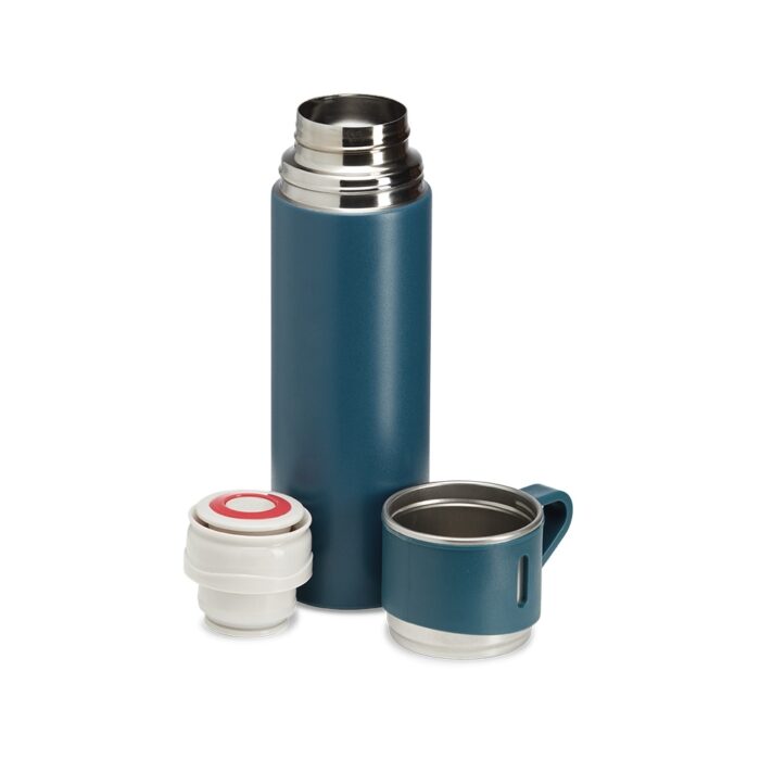 Kit garrafa térmica 450 mL com tampas-xícaras - Imagem 9