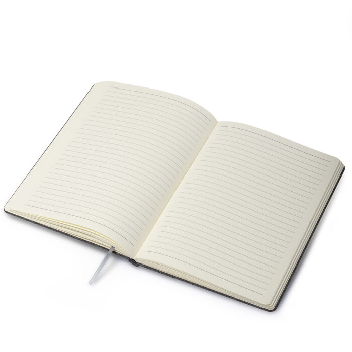 Caderno com capa em RPET e bambu com suporte para caneta - Imagem 5