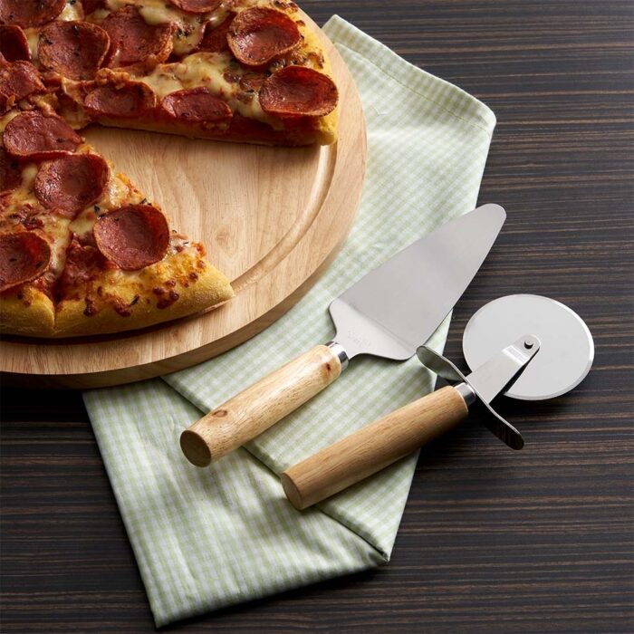 Kit pizza em madeira e inox - 3 peças - Imagem 4