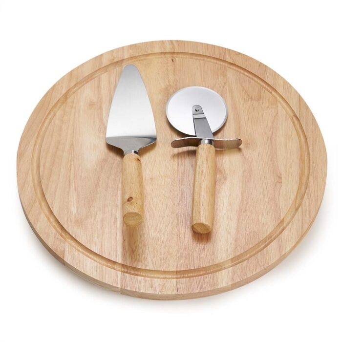 Kit pizza em madeira e inox - 3 peças - Imagem 2