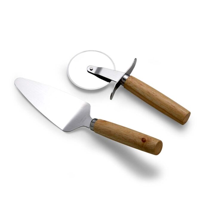 Kit pizza em madeira e inox - 3 peças - Imagem 3