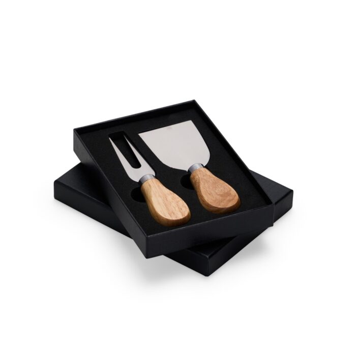 Kit queijo em bambu e inox - 2 peças - Imagem 2