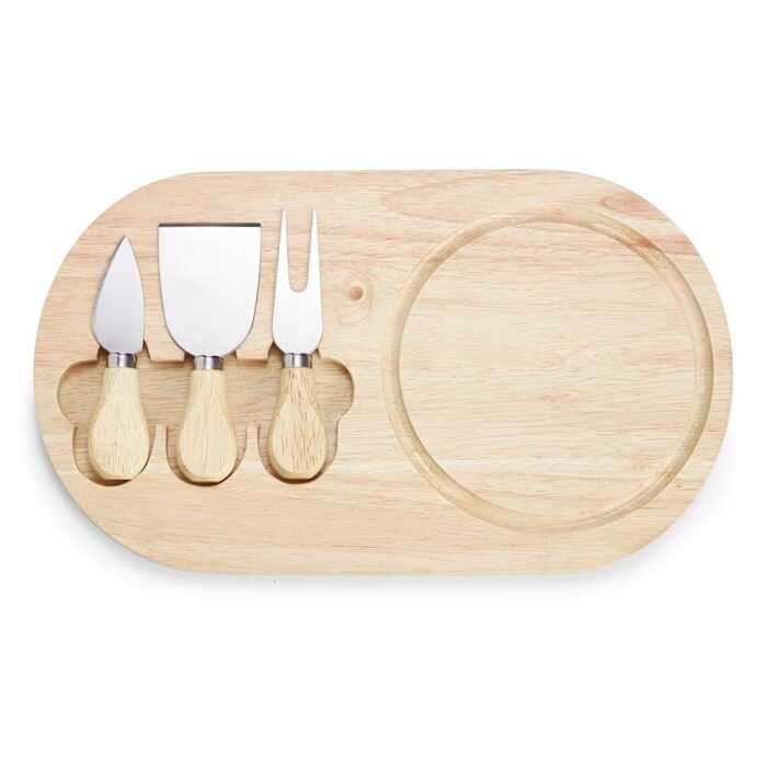 Kit queijo em bambu - 4 peças