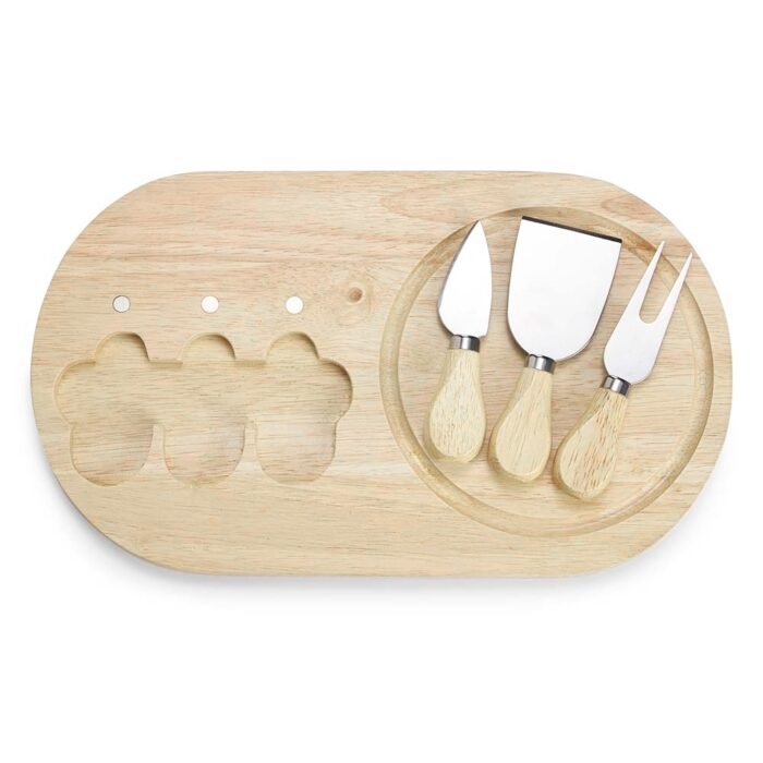 Kit queijo em bambu - 4 peças - Imagem 2