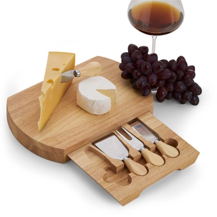 Kit queijo em bambu e inox - 5 peças - Imagem 5