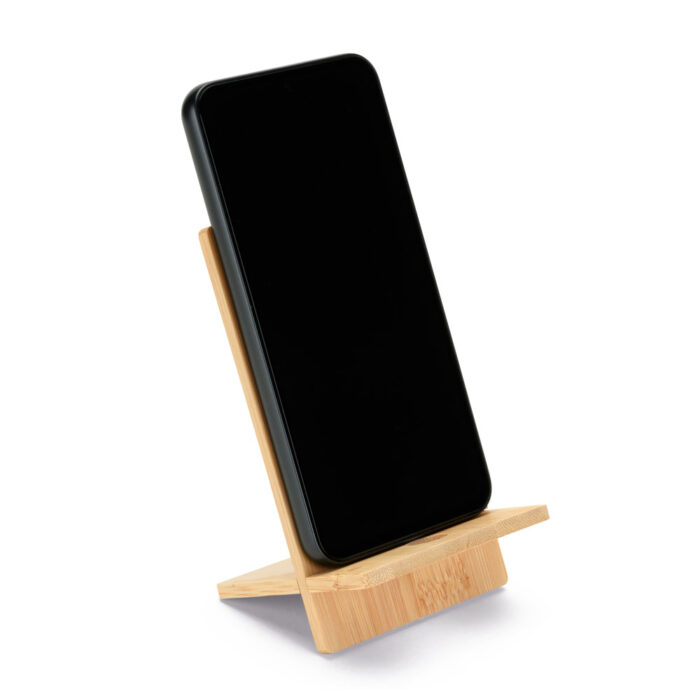 Suporte para celular desmontável em bambu