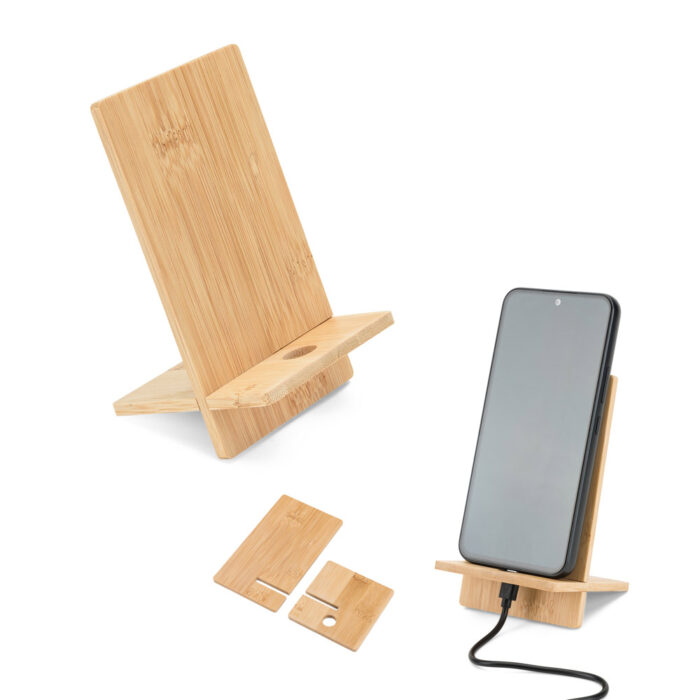 Suporte para celular desmontável em bambu - Imagem 7