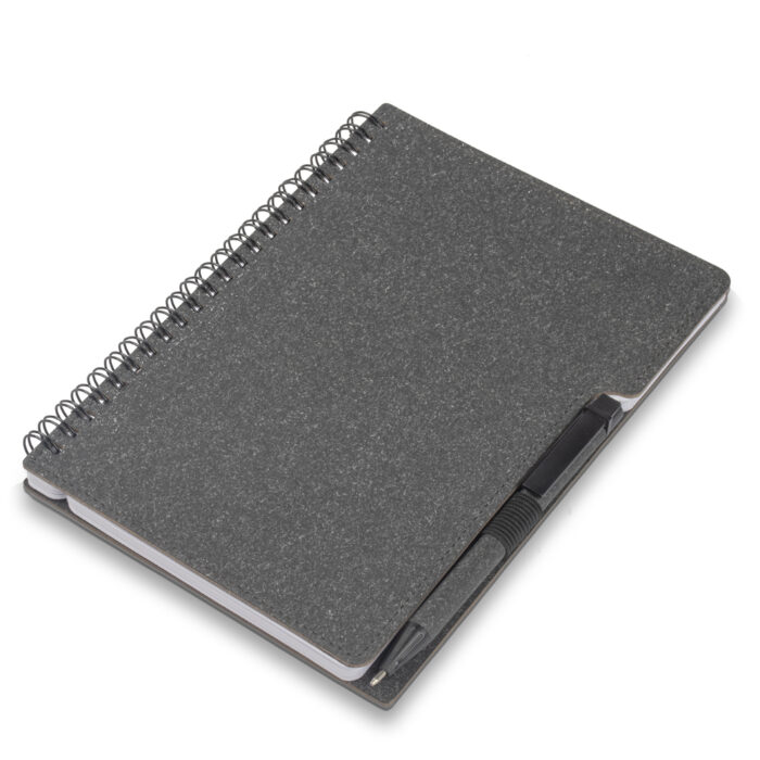 Conjunto caderno e caneta em papelão reciclado - Imagem 2